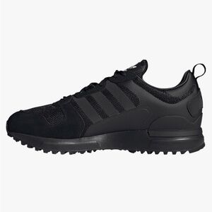Adidas Men's Black and White Striped Sneakers